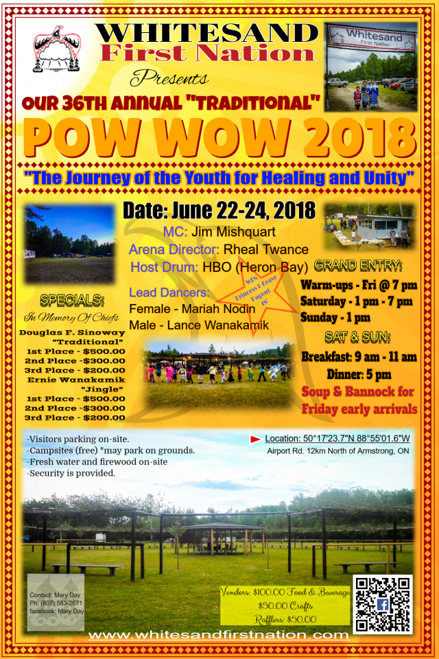 WFN powwow event poster 2018